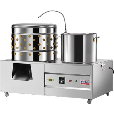 Steel Chicken Plucking Machine Used for Pigeon Quail Turkey Bird Slaughter Line Defeathering With Rubber Fingers