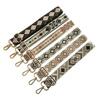 Wholesale Hot Selling Adjustable Purse Replacement Wide Shoulder Strap,for Handbags Replacement Belts Rhombus Pattern