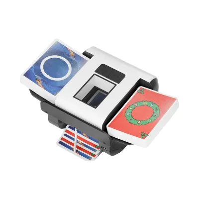 MagicDealer ABS Automatic Card Shuffler Machine 1-2 Decks AUTO/Manual Low Noise Portable Rechargeable for Poker Blackjack