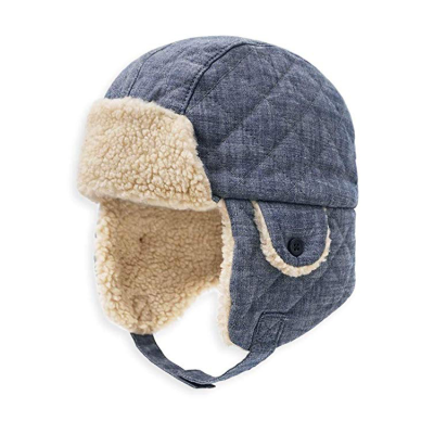 Baby Boy Ushanka Earflap Winter Trooper Hat Cap, Kids Trapper Hat