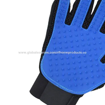 Rubber massage glove brush for pet dog bath shower cat hair remover gloves