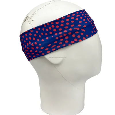 Wholesale New Fashion Headband Comfortable Elastic Sweatband Designer Silk Sports Headband for Men