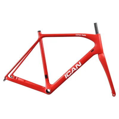 OEM Road Bike with Full Suspension Carbon Gravel Frame Set and C-Brake Carbon Fiber Use for Road Bicycles