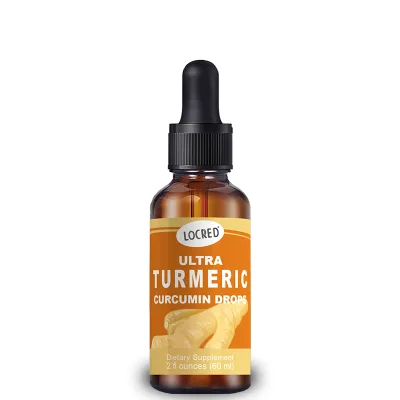 OEM Hot Sale Turmeric Liquid Drops Turmeric Curcumin Supplement for Adults Immune Support