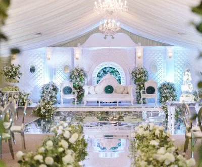 Wedding Stage Backdrop Bridal Shower Double Arch Circle Backdrop Stand Foldable Panel Modern