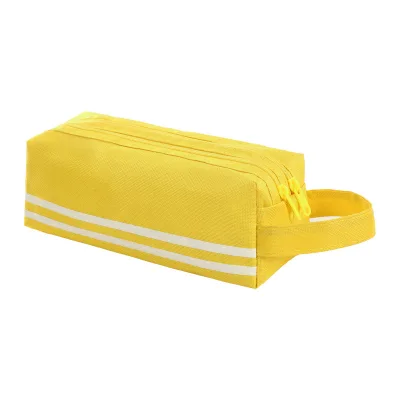 2024 Hot Macaron Color Double-layer Oxford Double-zipper Pencil Case Portable School Student Portable Pencil Pouch