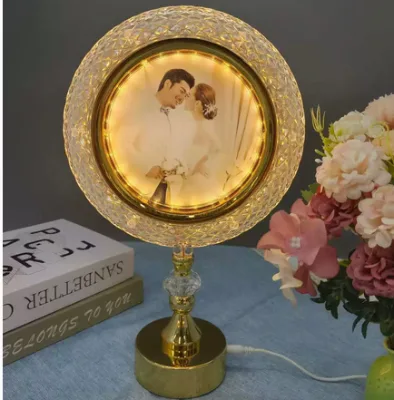 Wholesale New Design Creative Touch Shaped Crystal Phote Frame with Front Frame Suitable for Home Decoration