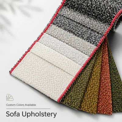 Wholesale 100% Polyester Yarn Dyed Fabric 350Gsm Woven Chenille Upholstery Fabric for Living Room Sofa
