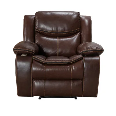 Wholesale Modern Power Recliner Chair Pu Leather Eco-Friendly Motion Reclining Single Seat Massage Console Living Room Remote