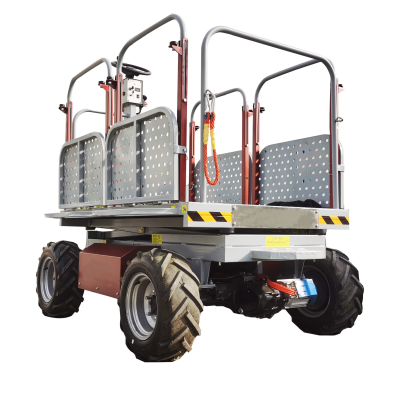 4GP-400 Self-propelled Picking apple Lifting Platform Greenhouse Orchard Pruning Picking Hydraulic Small Harvesting Machine