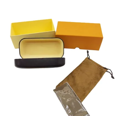 2024 Popular Hard  Eyeglass case Optical Glasses Frame Cases Sunglasses Packaging Box Can Custom logo