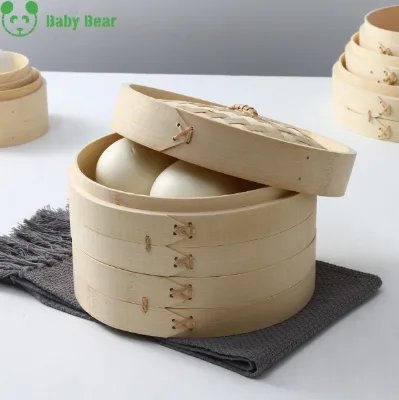 Factory Wholesale Xiao Long Bao Bamboo Steamer Household Electric Stove for Steaming Dim Sum Steamed Mantou and Steamed Bun