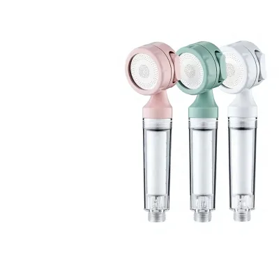 Three-Stage Filtered Showerhead Pressurized Shower Nozzle Beauty-Enhancing Filter for Home Use and Travel
