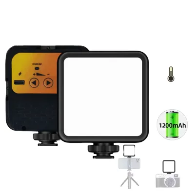 DODOUP Professional LED Video Light for Photography - Portable Bi-Color 3000K-6000K for DSLR Camera, Camcorder, Vlog Lighting