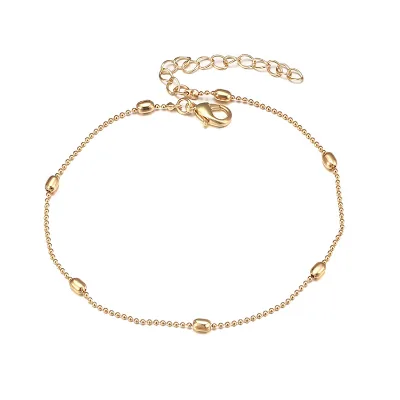Daochong Custom Factory Cheap Wholesale Sterling Silver Anklet Jewelry Beads Anklet Silver 925