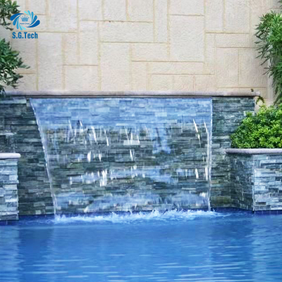 Hot Sale Home Modern Silver Waterfall Indoor Waterfall Garden Water Feature Decoration Waterfall