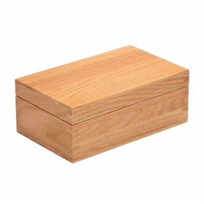 Oak Wood Box Oak Natural Wood Box Rectangular Solid Oak Wood Box with Lid