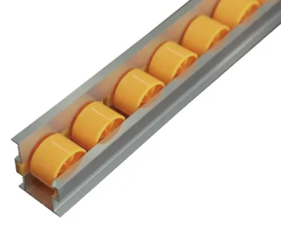 New Aluminium Alloy Plastic Roller Track for Retail Storage Racks with High Quality and 100kg Load Capacity