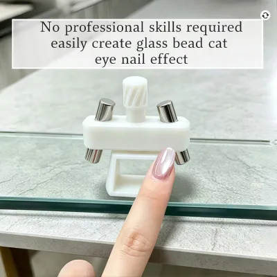 Cat-eye Glass Beads Nail Art Tool Rotating Suction-Type Applicator