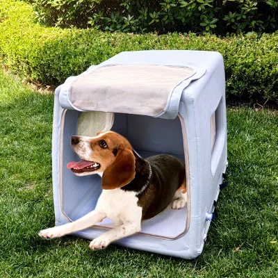 Travel-Ready Portable Collapsible Pet Kennel Lightweight Inflatable Dog Crate for Car and Indoor Travel