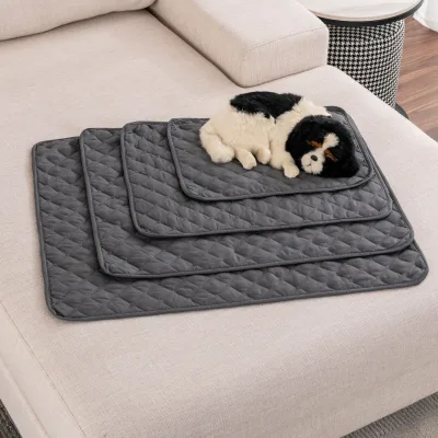 Non-Toxic Waterproof Pet Ice Pad Summer Cool Dog Cooling Mat Pet Blanket & Throws