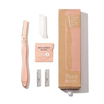 Kinghood Custom Logo Eyebrow Trimmer Exfoliating Face Razor for Eyebrows Eye Brow Shaver Razors