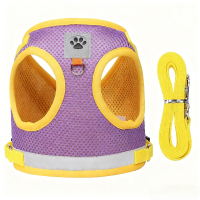 Kangdarpet Dog Leash Vest Style Pet Poodle Bichon Reflective Breathable Cat Dog Universal Outdoor Dog Walking Rope