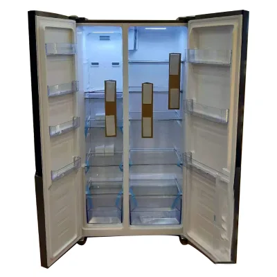 291L 138L -18~+4 Degree Stainless Steel Home Double Door Displayer Refrigerator Freezer Fridge Side by Side