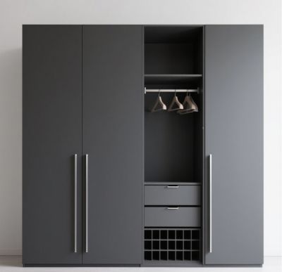 Modern Minimalist Wooden Bedroom Roperos: Ample Storage, Hot - Selling Design