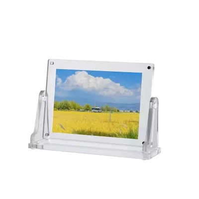 Transparent Acrylic Magnetic Levitation Double-Sided Display Photo Frame for Postcards Photos Tickets; Custom-Made Picture Frame