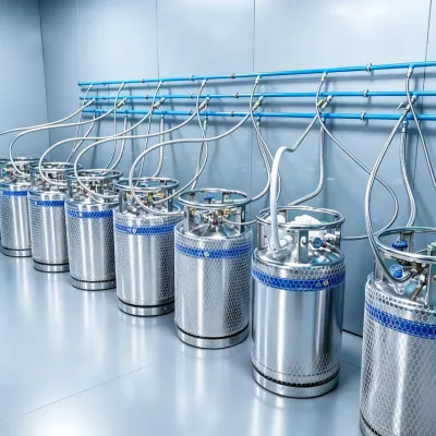 Inner Vessel Support Cold Liquid Storage Vessel Vertical 2.3Mpa Liquid Argon Stanless Steel Storage Tanks