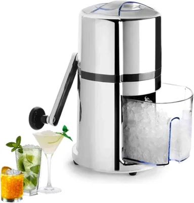 Household Mini Ice Shaver Crusher Snow Cone Portable Manual Crushing Ice Machine Smoothie Ice Block Shredder Machine