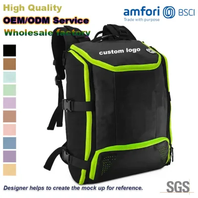 Waterproof Custom Logo Folding Travel Men Skate Shoes Storage Bag Large Capacity Sports Ice Skating Bags Backpack
