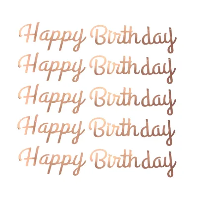 Happy Birthday Bunting Banner Flag Party Decoration Paper Colourful Gold Silver Pink Purple Red Happy Birthday Banner