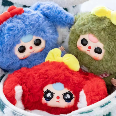 New Source Factory Wholesale Price Baby Three-Rabbit Macaron Cute Bunny V2 for Gift or Collection