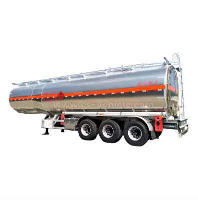 Factory Price 38000L Aluminum Alloy Oil Tank Semi Trailer Potable Water Aluminum Alloy Semi Trailer