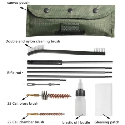 Hot Sell GK13 .22/.223/5.56mm Gun Cleaning Brush Rope Tool Bore Brush Barrel Cleaner 12pcs/set Firearm Pipeline Cleaning