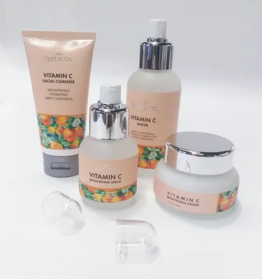 High Quality Korean Natural Organic Turmeric Orange Brightening Facial Set Skin Care