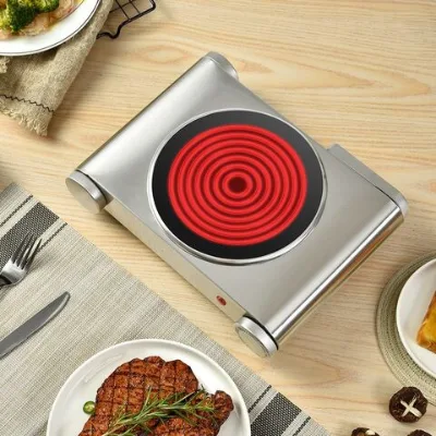Household electric ceramic stove stainless steel fingerprint-free electric coffee oven
