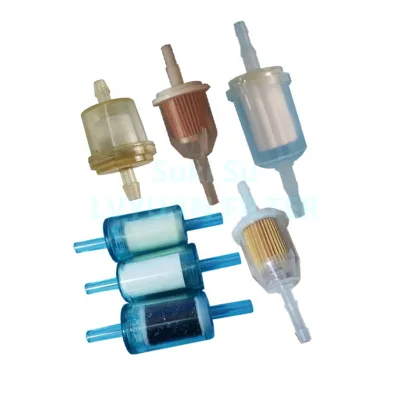 Wholesale Universal 6mm clear White Plastic Hose Motorcycle Gas Filter Gasoline Fuel Filter for element Car Scooter Motorbike