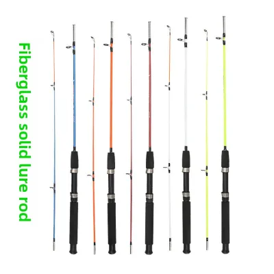 Fiberglass Reinforced Plastic Solid-Body Lure Rods 2 Sections Spigot-Joint Hard Action for Ocean Boat Fishing-Wholesale