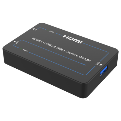 HDMI to USB 3.0 Video Capture Dongle Game Video Capture 4K60hz with Loop HDMI Out