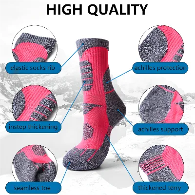 Wholesale Custom Made Men's Crew Football Grip Slipper Socks Double-sided Non-slip Winter Spot Knitted