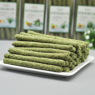 Timothy Hay Treats for Rabbit Grass Stick Chew Chinchilla Sugar Glider Guinea Pig Molar Hamster Food Snack Bunny Grass Cake