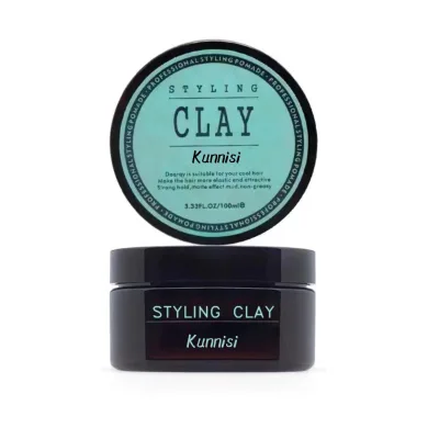 Man Matte Clay Hair Styling Product 100% Organic Fashionable Hair Styling Clay