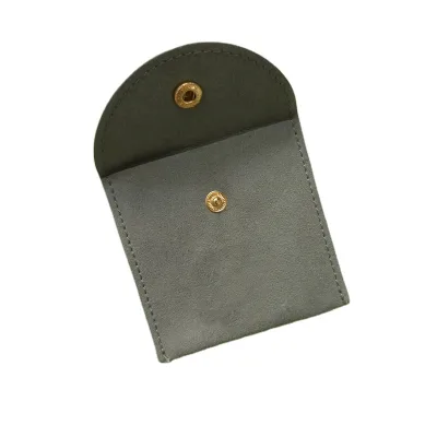 Customized High-End Microfiber Jewelry Bag With Logo Accessory Bag Jewelry Pouch Ring Earring Necklace Jewelry Storage Bag