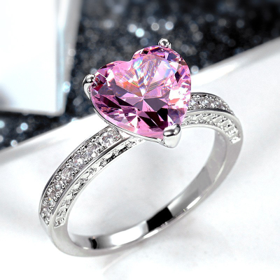New Arrival Fashion Luxury Lover Heart Rings Engagement Rings for Women