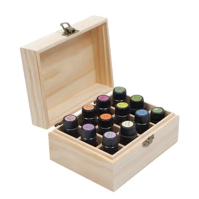 12 Slots Wooden Essential Oil Storage Organizer Box Essential Oil Box