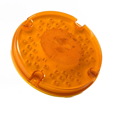 7 Inch Round 12 Volts 44 Leds Amber Truck School Bus Back Waining Stop Turn Tail Strobe Lights Trailer Truck