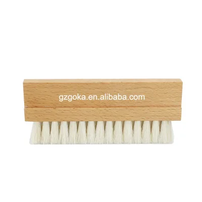 Goat Wool Brush for Cleaning Records Wooden Handle Accepts Custom Packaging